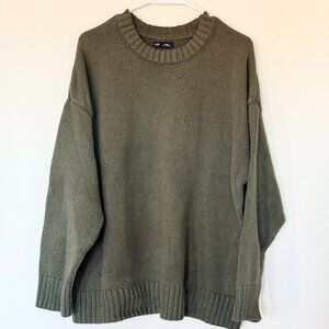 Gap 100% Cotton Oversized Sweater - Army Green / Size L